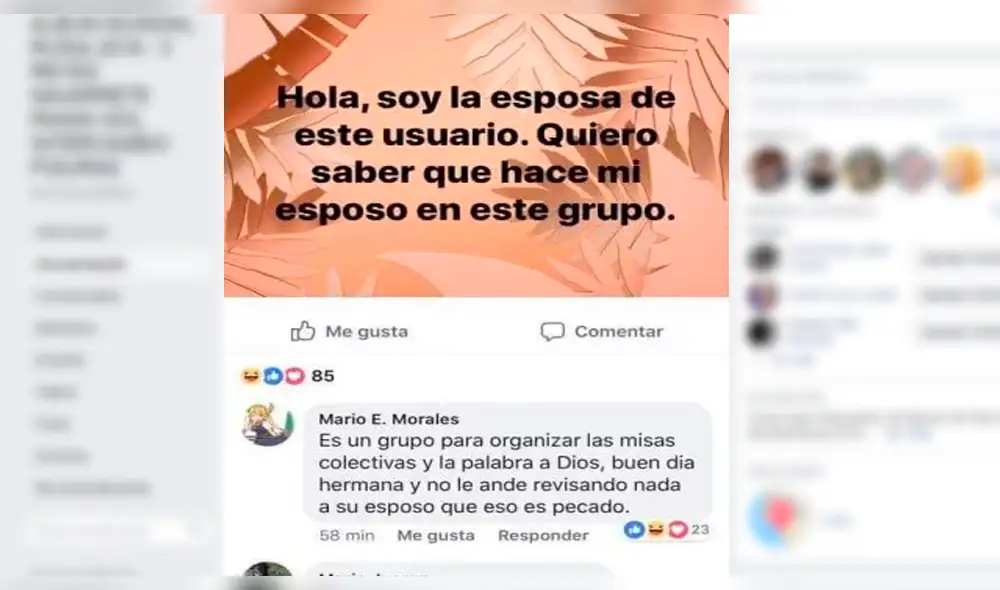 Vía Facebook: preguntó sobre su esposo en un grupo privado pero fue 'troleada' por usuarios [FOTOS]