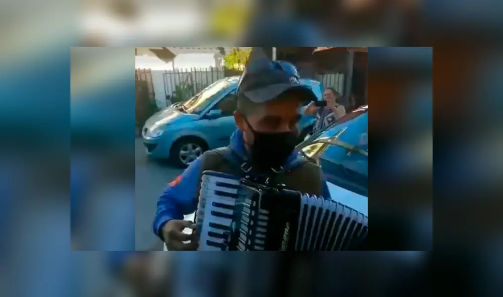 Desliza las imágenes para observar el conmovedor gesto de un hombre para animar a sus padres en la cuarentena.