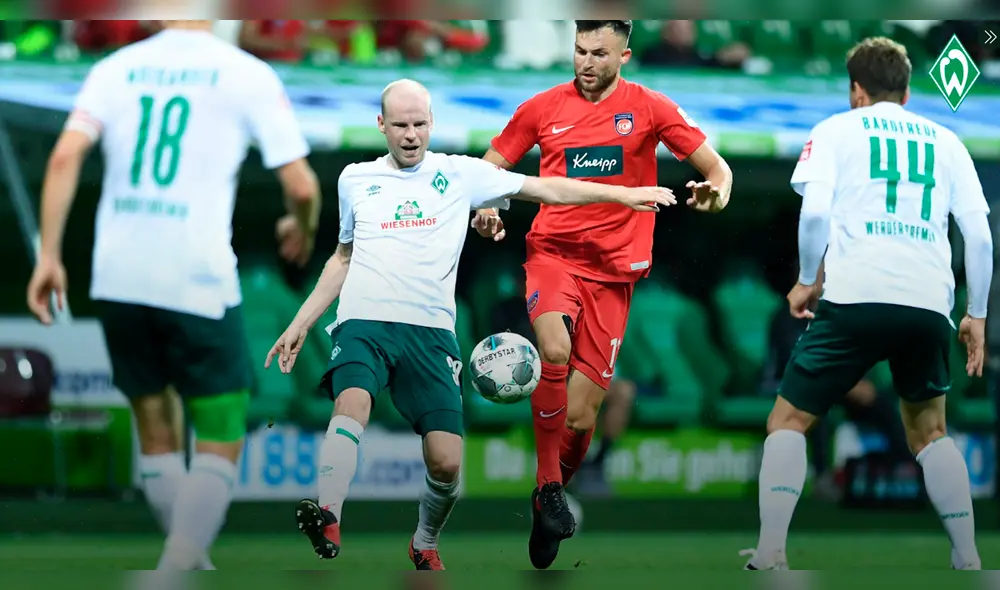 Werder Bremen Bremen vs Heidenheim por los playoff de la Bundesliga. Foto: Werder Bremen