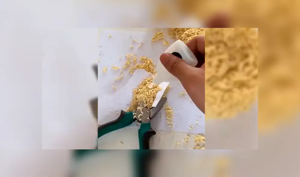 Facebook viral: asiático repara alicate con fideos de sopa instantánea y sorprende a miles