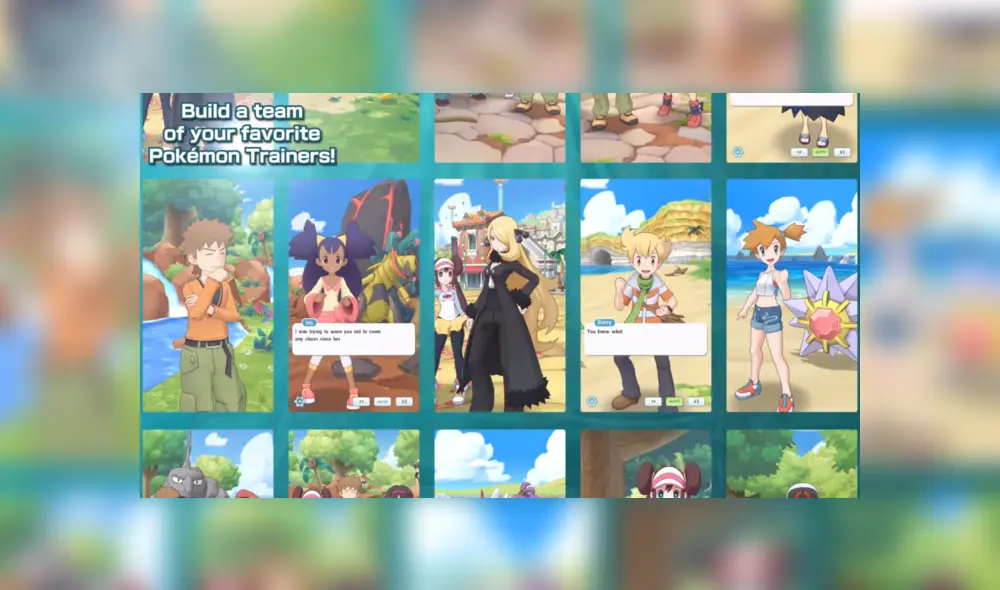 Pokémon Masters revela nuevos personajes, modo multijugador y combates en reciente tráiler.