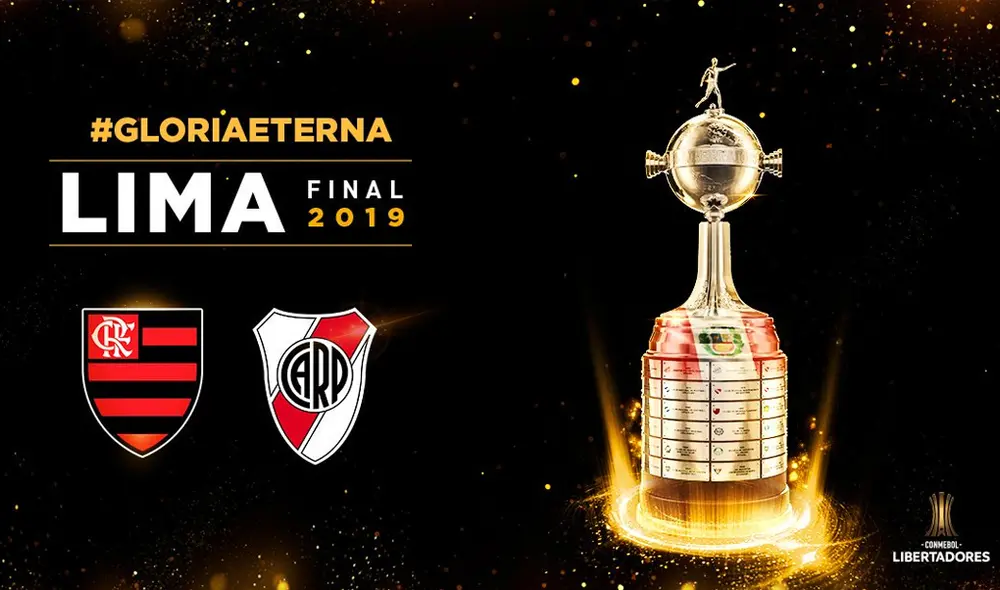 River se enfrenta a Flamengo en el Estadio Monumental por la final de la Copa Libertadores 2019. Foto: Composición