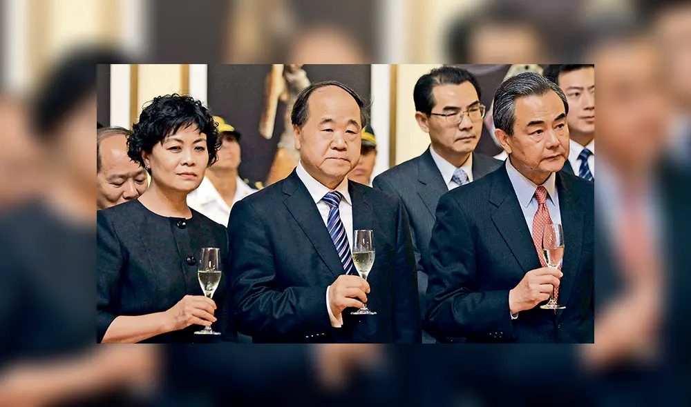 Esperado. El escritor y Nobel chino Mo Yan en una imagen cuando visitó Lima en el 2015.