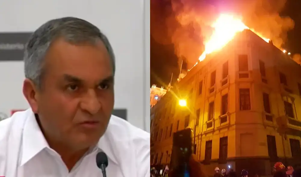 Ministro del Interior reiteró defensa a la Policía. Foto: composición LR