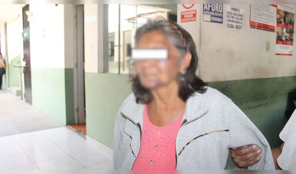 Mujer quedó con serias lesiones tras agresión.