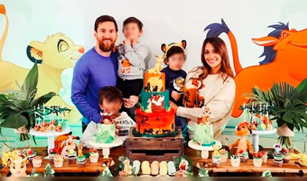 Lionel Messi y Antonella Roccuzzo celebran los dos años de su hijo Ciro. Foto: Instagram