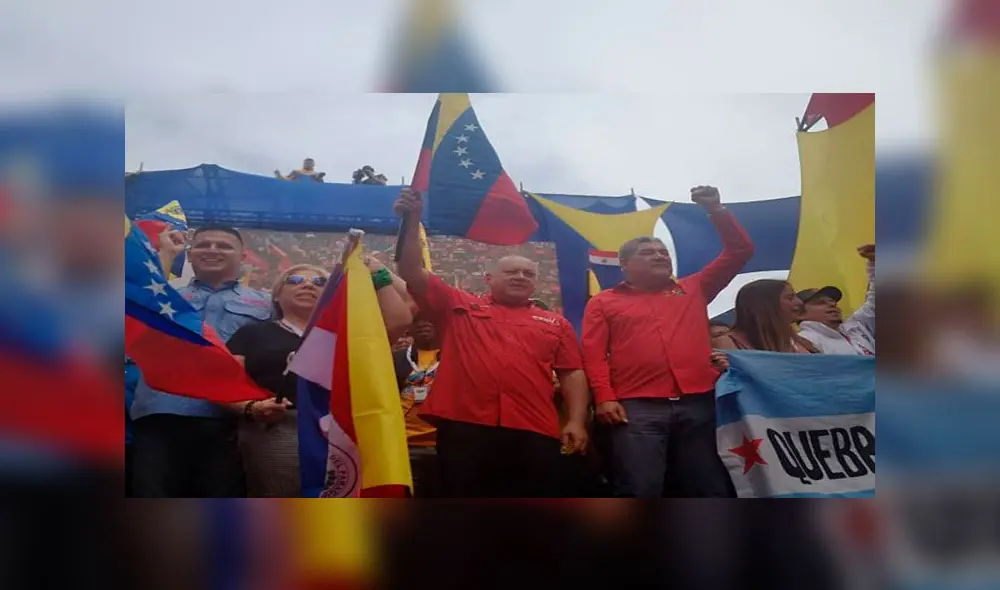 Diosdado Cabello se refirió este sábado a las manifestaciones en Chile. Foto: VTV Diosdado Cabello se refirió este sábado a las manifestaciones en Chile. Foto: VTV