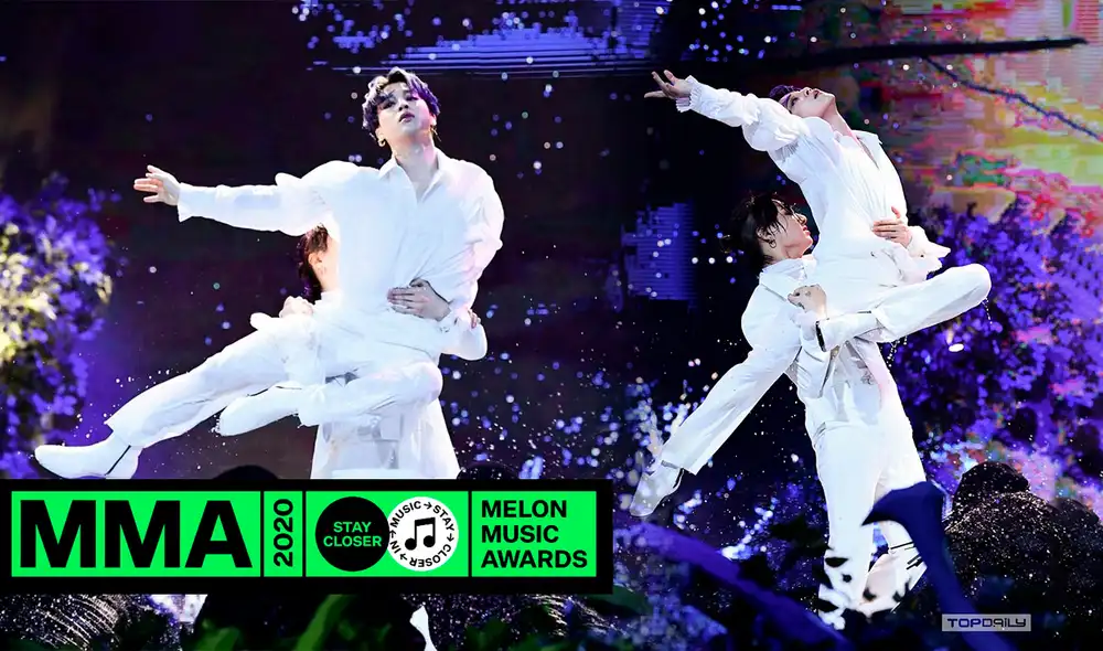 Jimin y Jungkook en la performance de "Black Swan". Foto: TOP DAILY