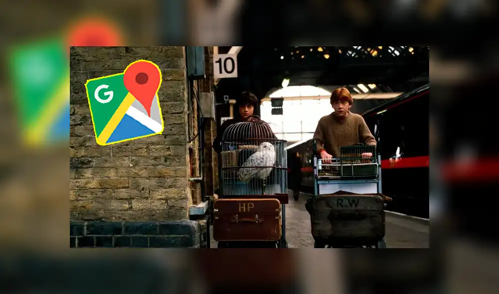 Desliza las imágenes para ver cómo luce realmente la estación de trenes King’s Cross que aparece en las películas de Harry Potter. Fotocapturas: Google Maps.