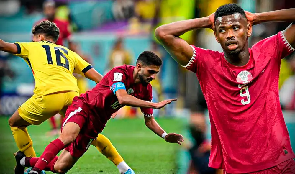 Qatar perdió ante Ecuador en el partido de inauguración del Mundial Qatar 2022, y no dejó una buena imagen futbolística como anfitrión. Foto: Composición Gerson Cardoso / FIFA Qatar perdió ante Ecuador en el partido de inauguración del Mundial Qatar 2022, y no dejó una buena imagen futbolística como anfitrión. Foto: Composición Gerson Cardoso / FIFA