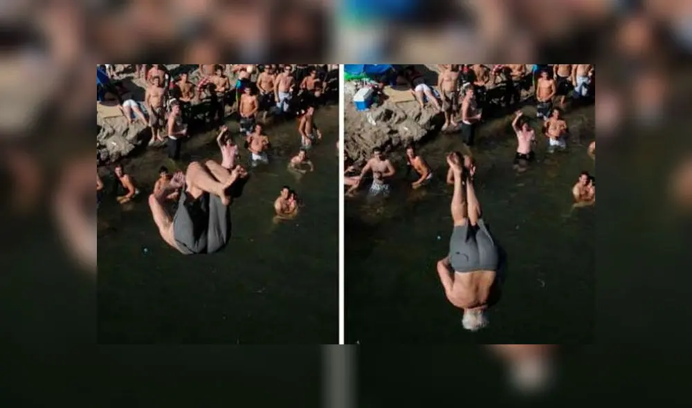 Anciano en rio de Argentina Anciano en rio de Argentina