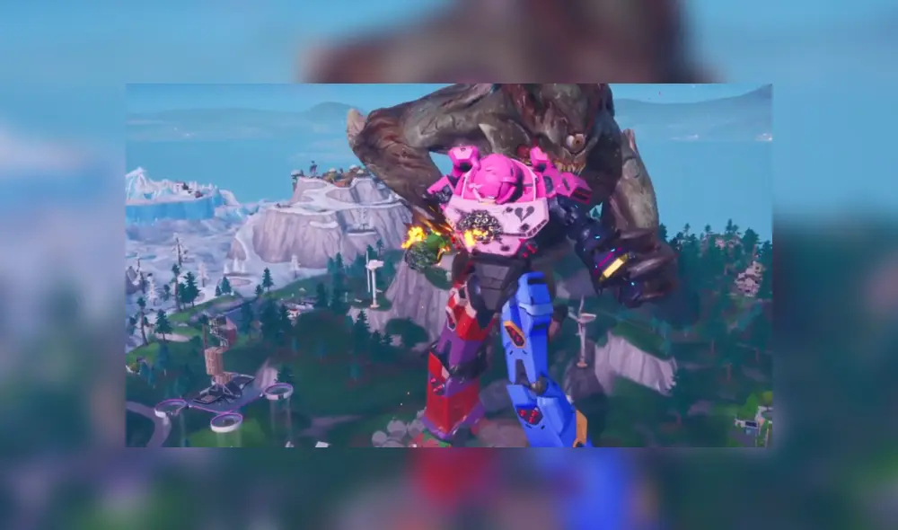 Las mejores postales del evento del fin de la temporada 9 en Fortnite. Revive la batalla entre el Monstruo y el Robot desde todo ángulo.