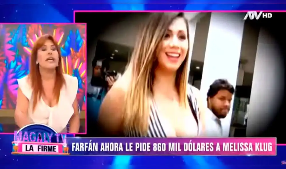 Melissa Klug exigió a Jefferson Farfán el pago de 200 mil dólares por revelar información confindencial. Foto: Captura Melissa Klug exigió a Jefferson Farfán el pago de 200 mil dólares por revelar información confindencial. Foto: Captura