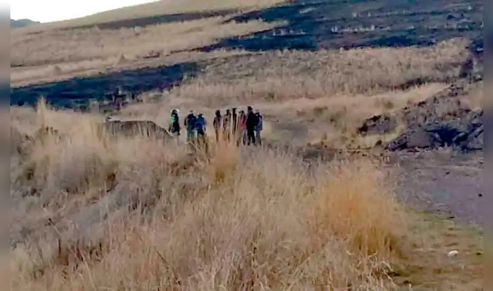 DIFERENDO. Hubo cuatro campesinos heridos este domingo.