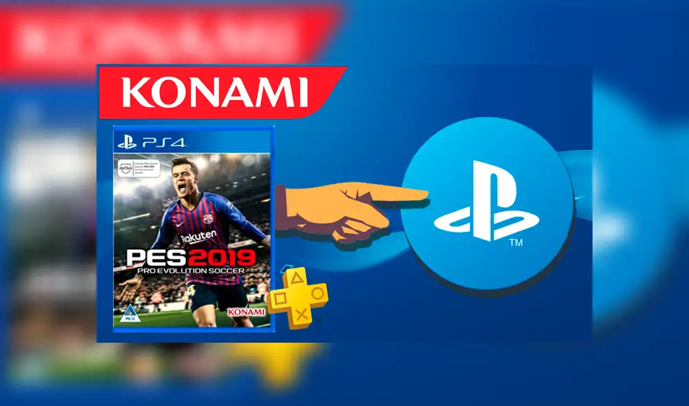 Konami envía directamente a Sony a los que aún buscan explicaciones por la salida de PES 2019 en el catálogo de PlayStation Plus.