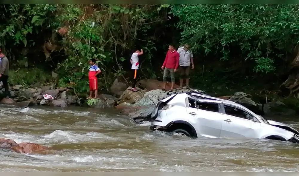 Camioneta de consejero Joel Campos cayó a río Tabaconas