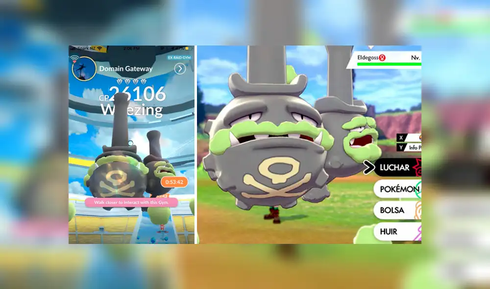 Así se ve el Weezing de Galar, el primer pokémon de la octava generación en llegar a Pokémon GO.