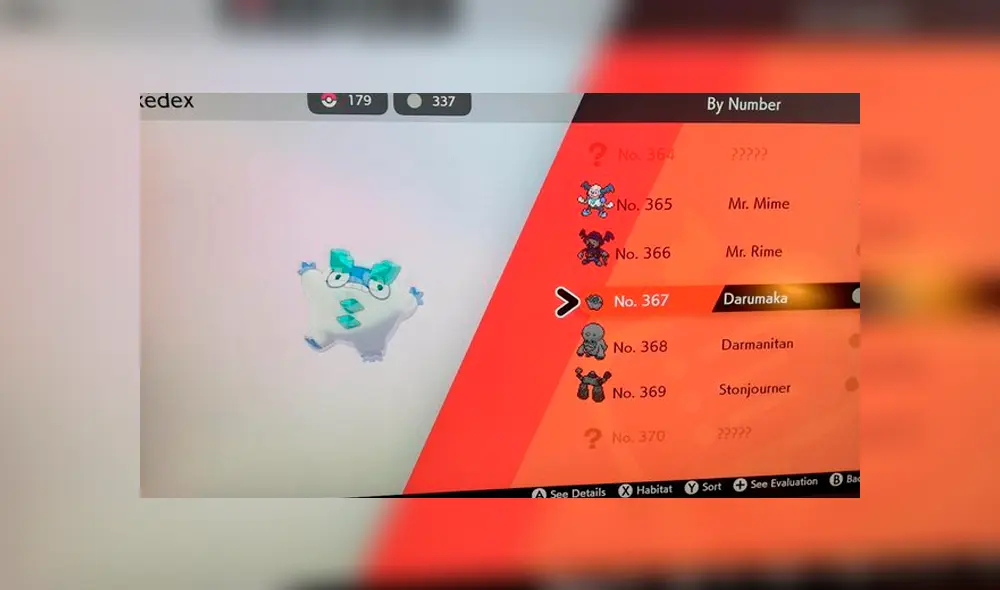 Darumaka forma galar en Pokémon Espada y Escudo