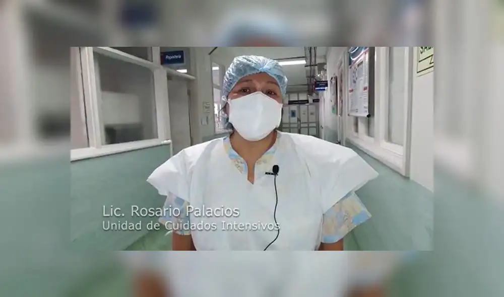 La licenciada Rosario Palacios considera que ser enfermera es una bendición. (Foto: Captura de video / INSN de Breña)