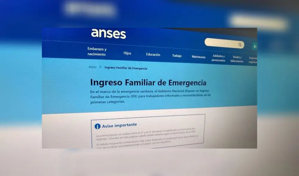 Ingreso Familiar de Emergencia Ingreso Familiar de Emergencia