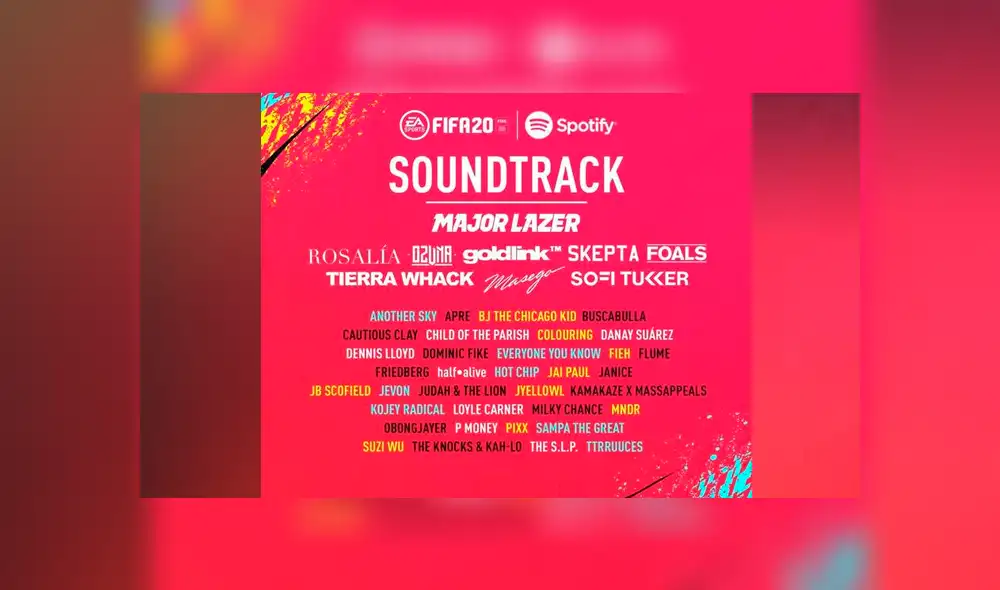 Soundtrack de FIFA 20. Soundtrack de FIFA 20.