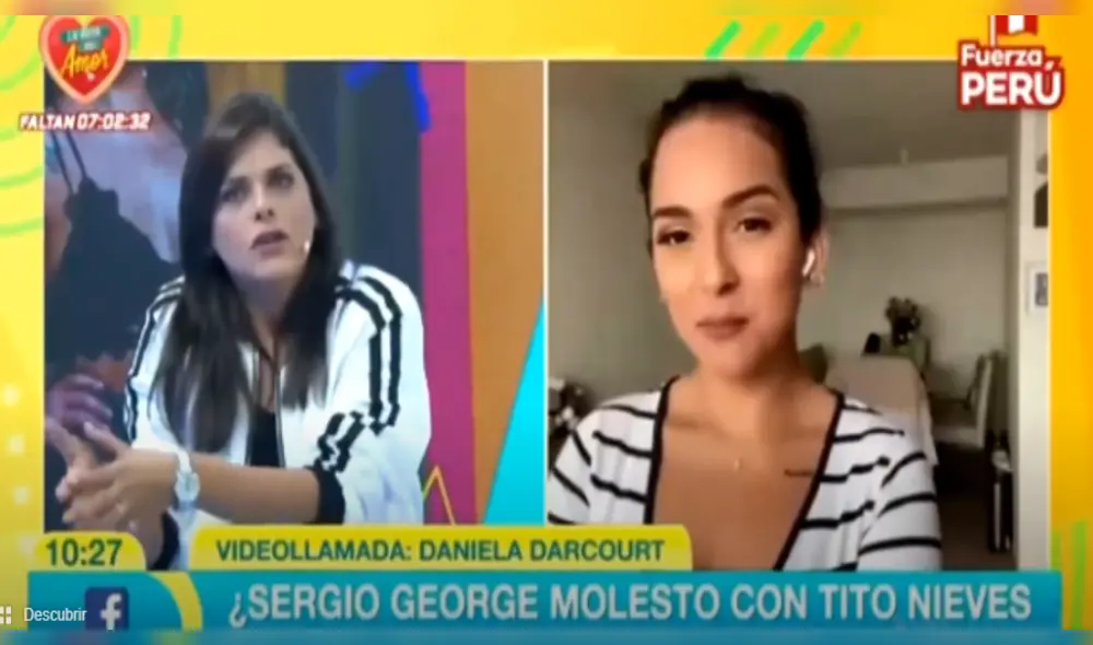 Daniela Darcourt se pronuncia sobre el alejamiento de Sergio George tras indirectas a Yahaira Plasencia con Tito Nieves