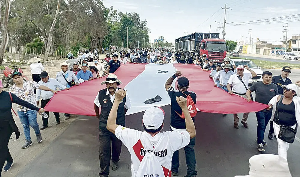Chiclayo. En el norte también se rechazó al actual Ejecutivo.