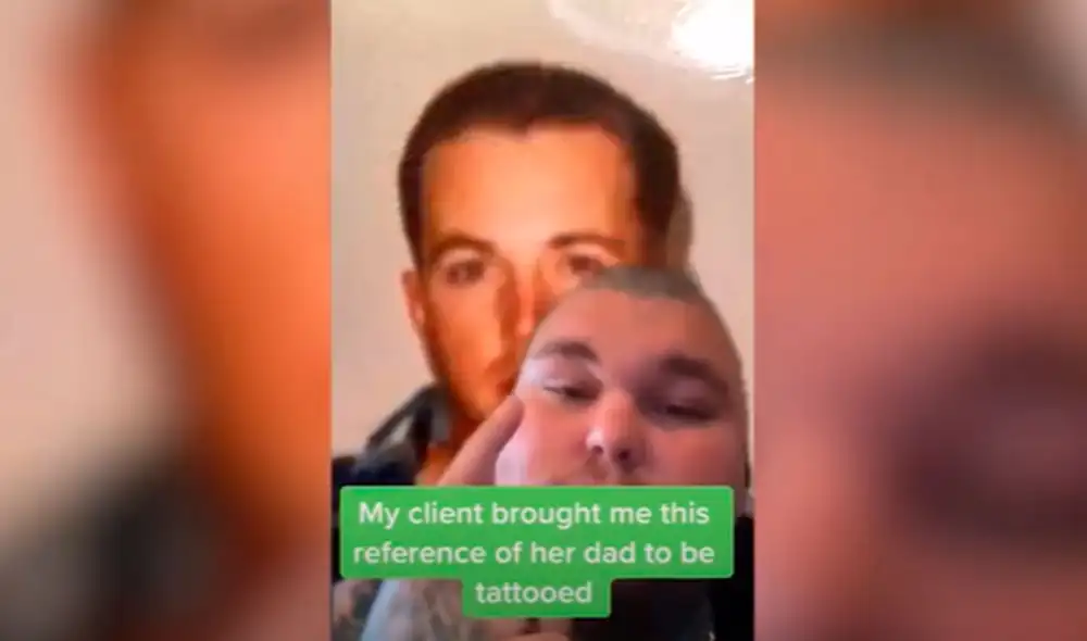 Desliza las imágenes para observar el tatuaje especial que se hizo una joven en su pierna para recordar a su difunto padre. Foto: captura de TikTok