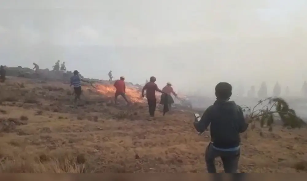 En lo que va del 2020, se han desatado más de 20 incendios forestales en Cusco. Foto: Gobierno Regional de Cusco.