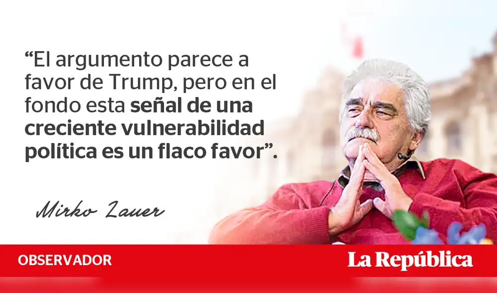 ¿Por qué arrugo Trump?