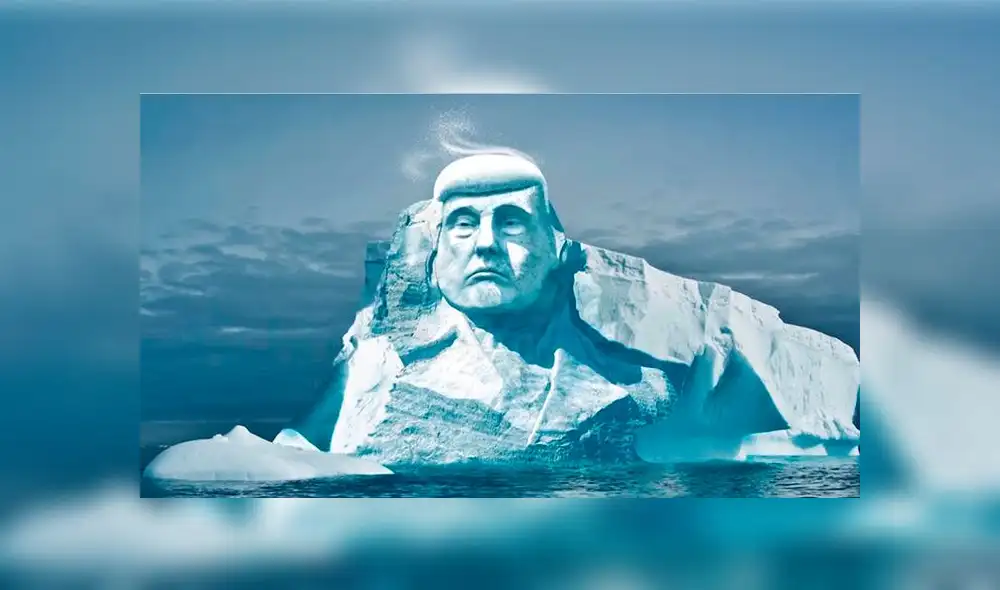 Proyecto propone esculpir rostro de Trump en un iceberg del Ártico Proyecto propone esculpir rostro de Trump en un iceberg del Ártico
