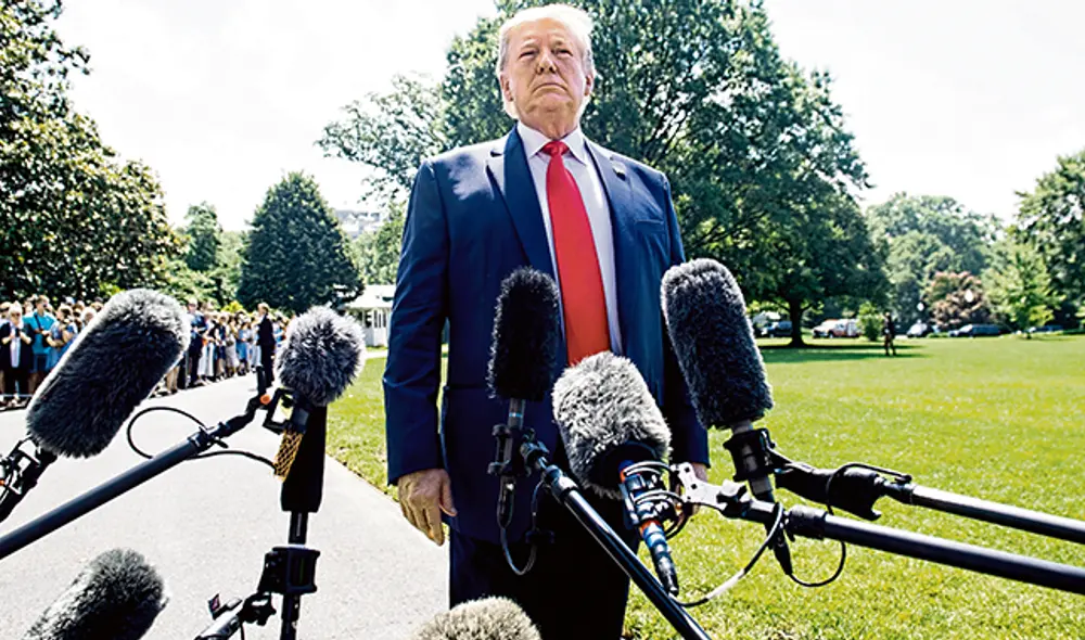 Contraataca. El mandatario estadounidense, Donald Trump, se defiende y arremete con todo contra sus denunciantes, los legisladores demócratas. Contraataca. El mandatario estadounidense, Donald Trump, se defiende y arremete con todo contra sus denunciantes, los legisladores demócratas.