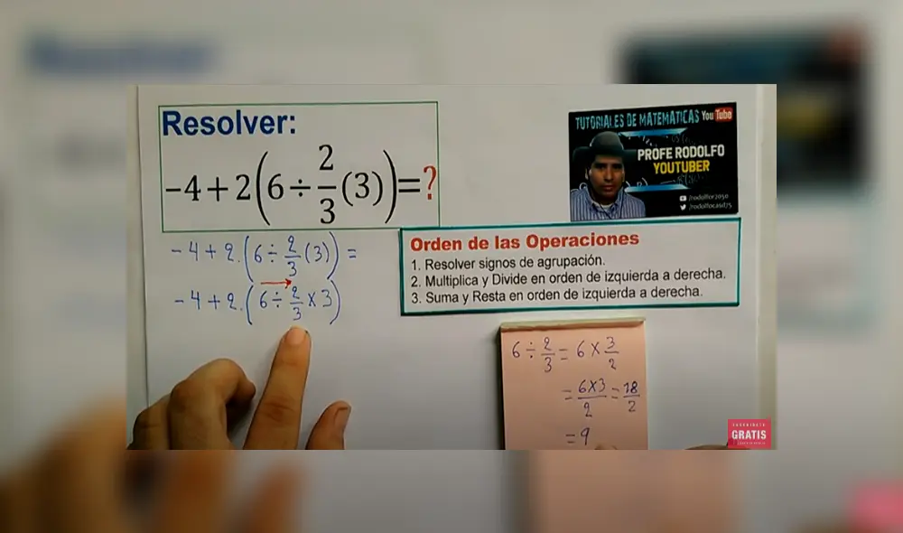 Desliza para saber el resultado del reto matemático que causa furor en Facebook. Foto: Captura. Desliza para saber el resultado del reto matemático que causa furor en Facebook. Foto: Captura.
