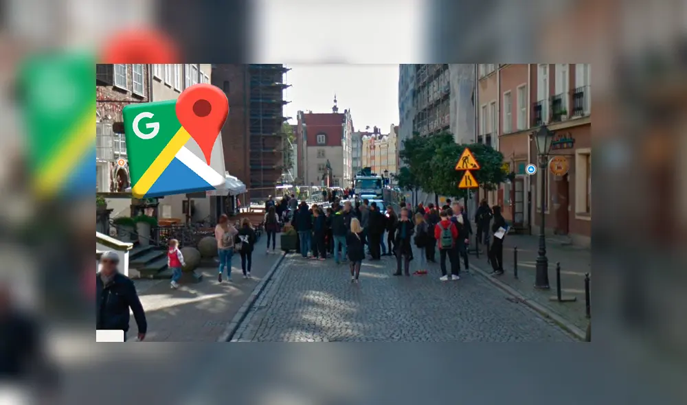 Desliza las imágenes para ver la divertida escena que protagonizó un grupo de adolescentes en Polonia. Foto: Google Maps