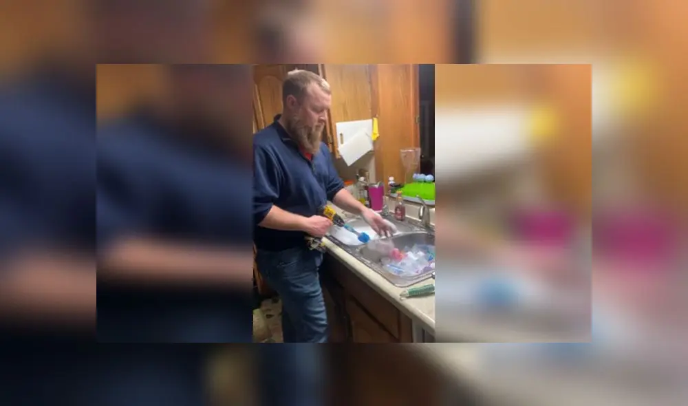 Desliza para enterarte cuál es el truco secreto de este padre de trillizos. Foto: Captura. Desliza para enterarte cuál es el truco secreto de este padre de trillizos. Foto: Captura.