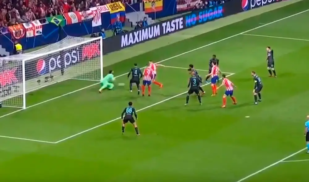 Saúl Ñíguez marcó el primer gol del Atlético de Madrid sobre el Liverpool por la ida de los octavos de final de la Champions League. | Foto: Fox Sports