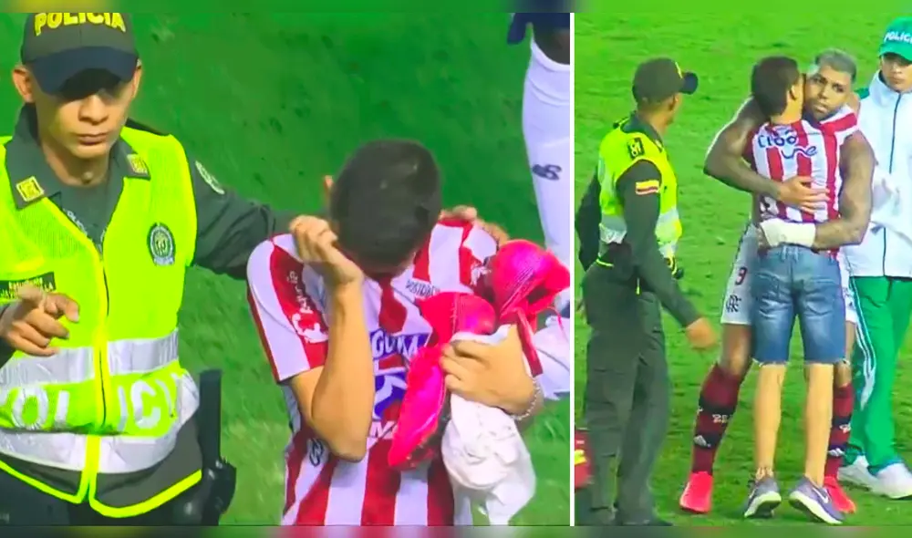 Copa Libertadores 2020: Gabigol le regala sus botines y camiseta a hincha de Junior.