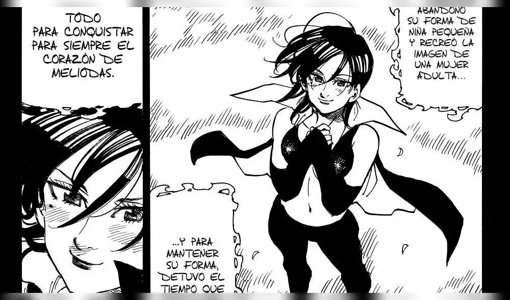 Nanatsu no Taizai manga 337 reveló el pasado de la hechicera de Merlín. Foto: Captura