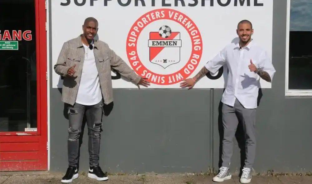 Sergio Peña y Miguel Araujo llegaron a la Eredivisie para la temporada 2019/2020. Foto: EC Emmen.