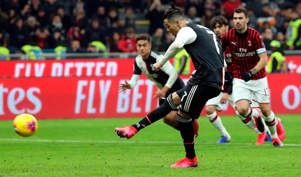 Cristiano Ronaldo anotó el 1-1 tras un polémico penal. Foto: AFP. Cristiano Ronaldo anotó el 1-1 tras un polémico penal. Foto: AFP.