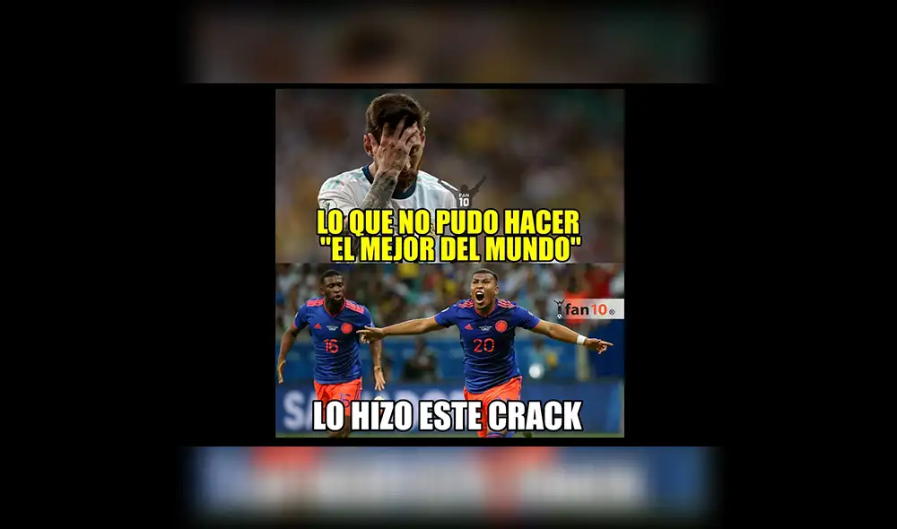 Argentina perdió ante Colombia y aparecieron los ingeniosos memes donde Messi es víctima [FOTOS]