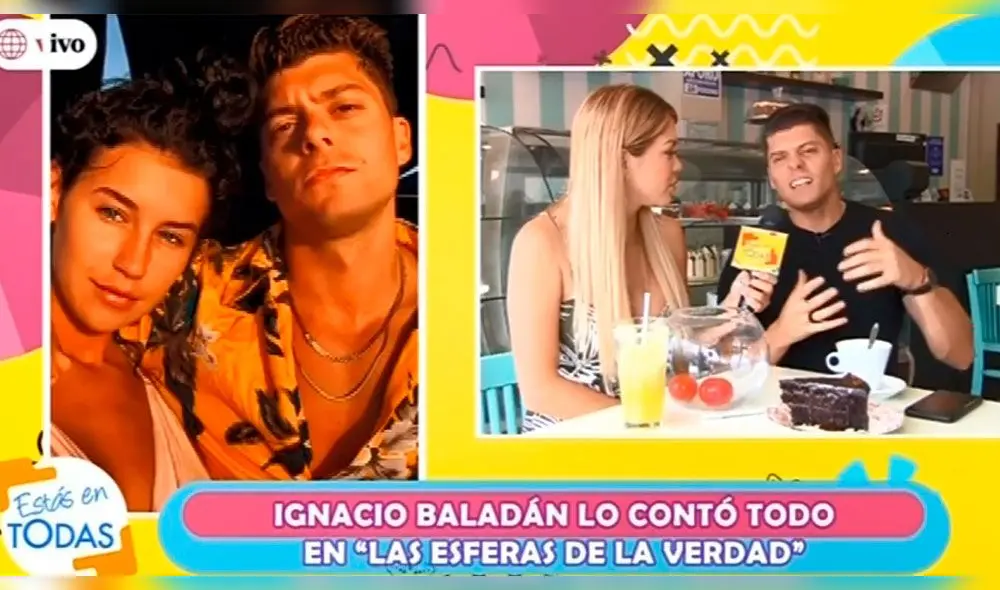 Sheyla Rojas entrevista a Ignacio Baladán en Estás en todas  Foto: captura