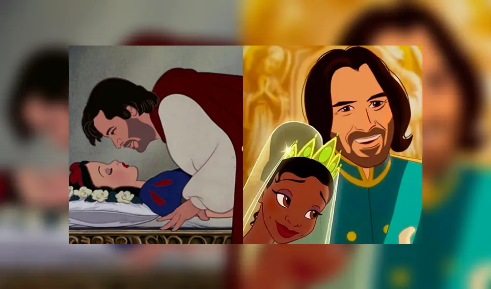 Keanu Reeves se convierte en el príncipe de La Sirenita, La Cenicienta y otros clásicos de Disney