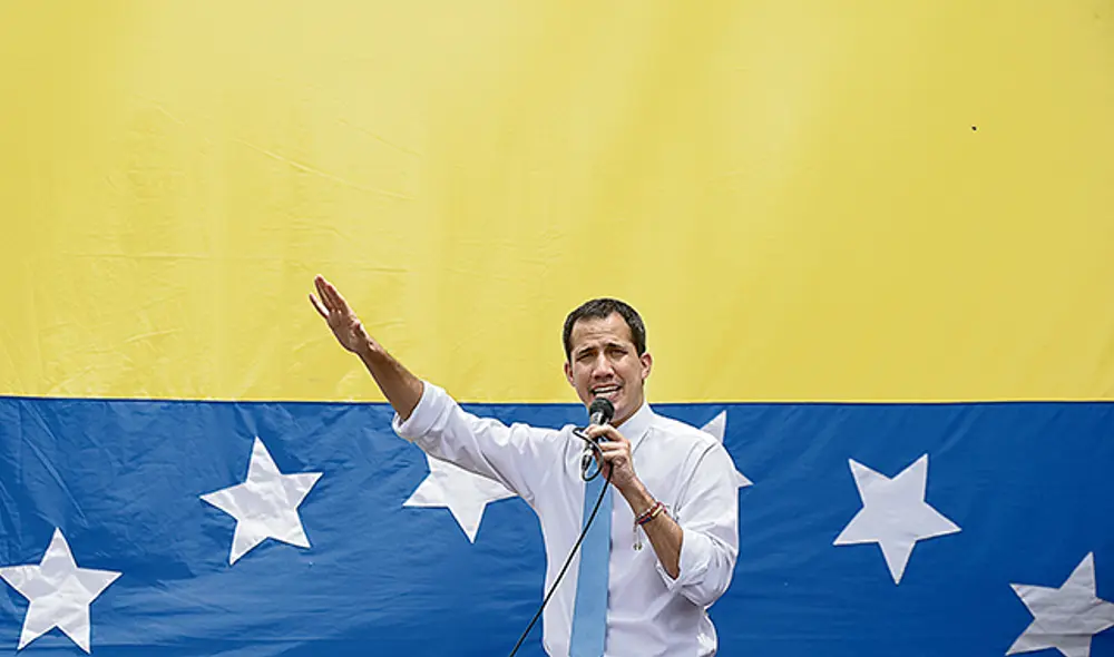 Venezuela. Guaidó es presidente oficial ante varios países. Foto: AFP. Venezuela. Guaidó es presidente oficial ante varios países. Foto: AFP.
