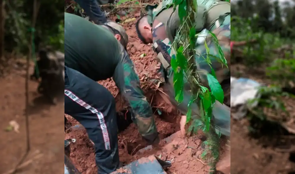 Miembros de las Fuerzas Armadas (FF.AA.) y la Policía Nacional del Perú (PNP) participaron del operativo. Foto: Ministerio del Interior