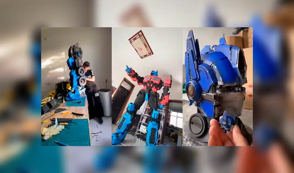 Desliza las imágenes para ver el resultado de este increíble cosplay ‘ultra realista’ de Optimus Prime, personaje de los Transformers. Fotocapturas: dominicdaron/TikTok Desliza las imágenes para ver el resultado de este increíble cosplay ‘ultra realista’ de Optimus Prime, personaje de los Transformers. Fotocapturas: dominicdaron/TikTok