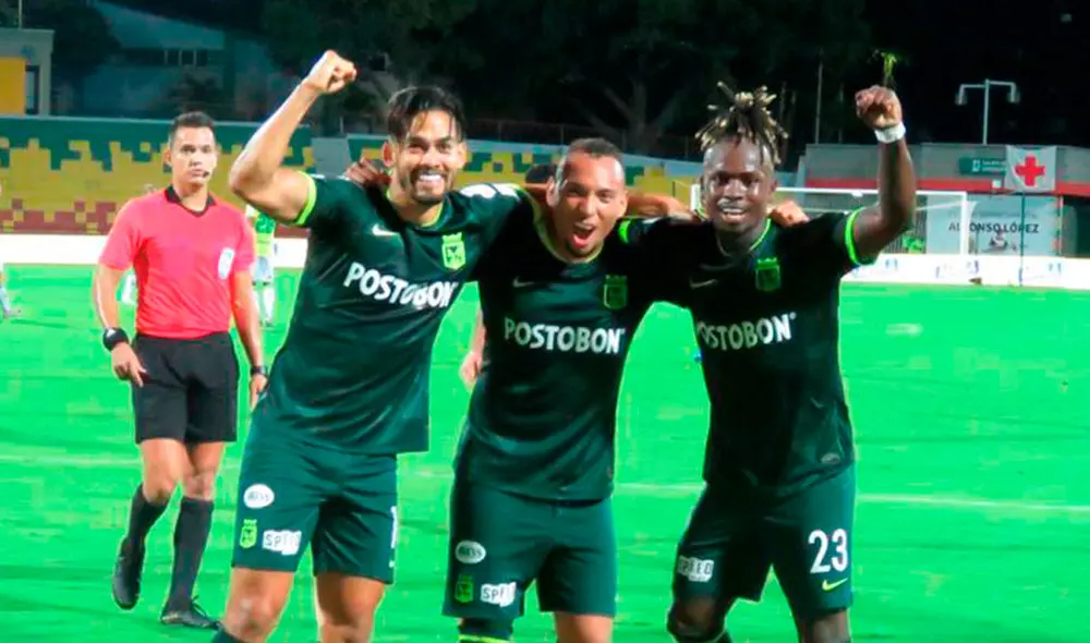 Atlético Nacional venció 2-1 y sumó 21 puntos en la Liga Postobón. Foto: Twitter @nacionaloficial Atlético Nacional venció 2-1 y sumó 21 puntos en la Liga Postobón. Foto: Twitter @nacionaloficial