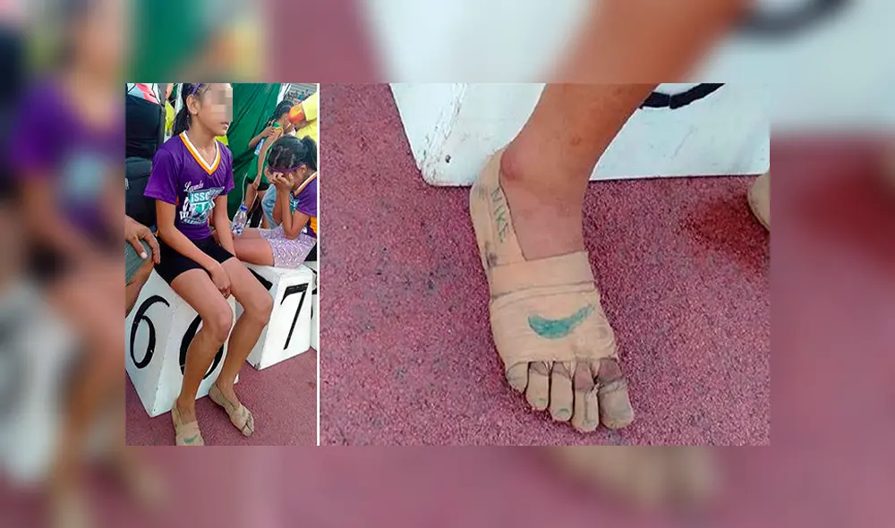 Adolescente crea ‘Nikes’ improvisadas y gana tres medallas de oro en competencia escolar [FOTOS] 
