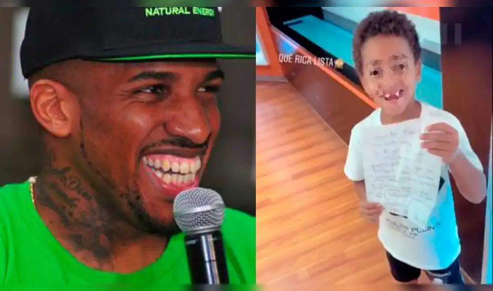 Jefferson Farfán quedó pasmado al ver la lista de regalos de su hijo [VIDEO]