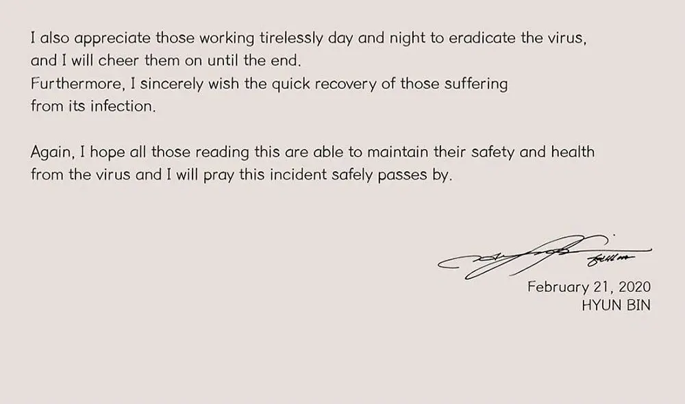 La carta fue publicada en coreano, inglés, japonés y chino. La carta fue publicada en coreano, inglés, japonés y chino.